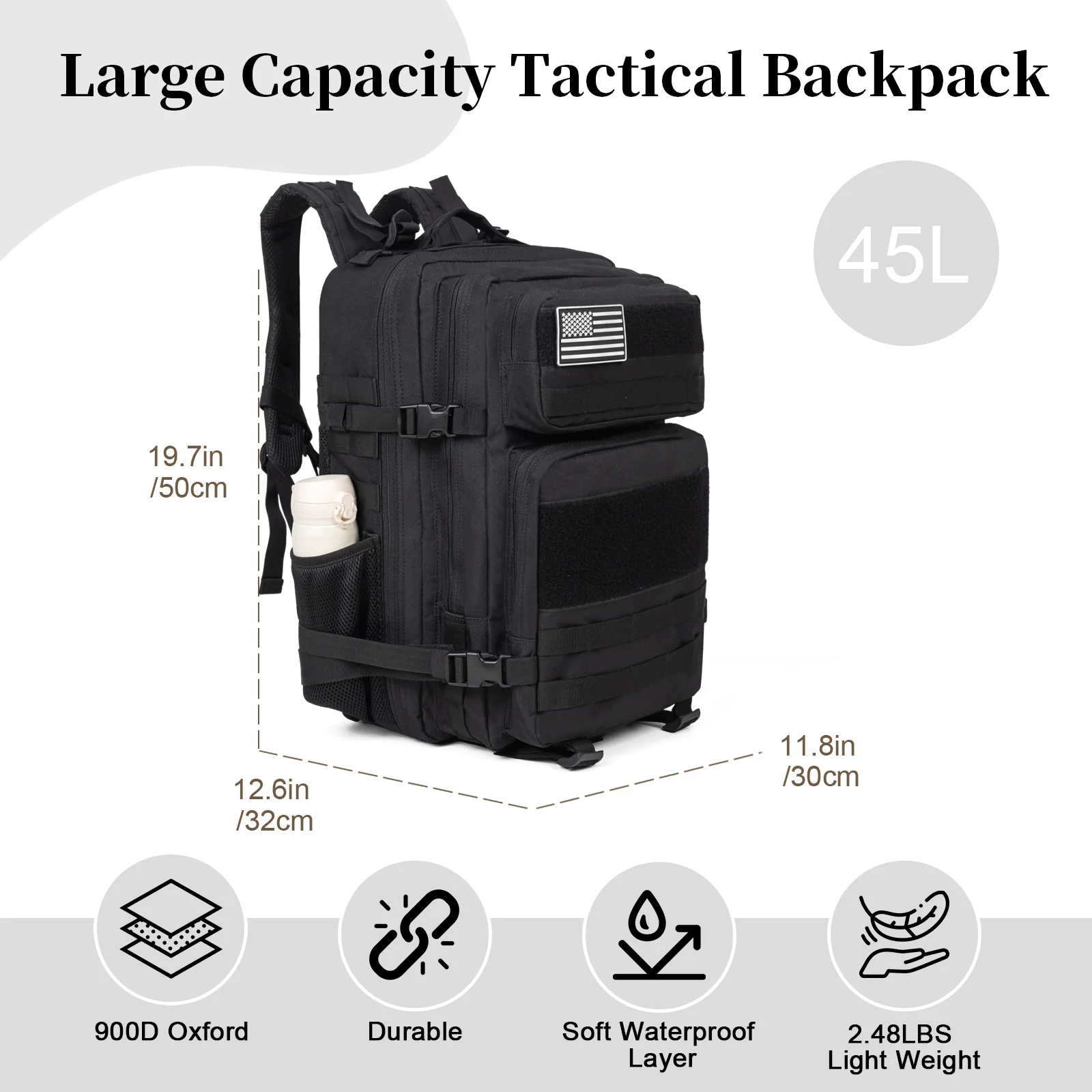 60L Army Military Tactical Bac - Urban Backpack Tactical review and price