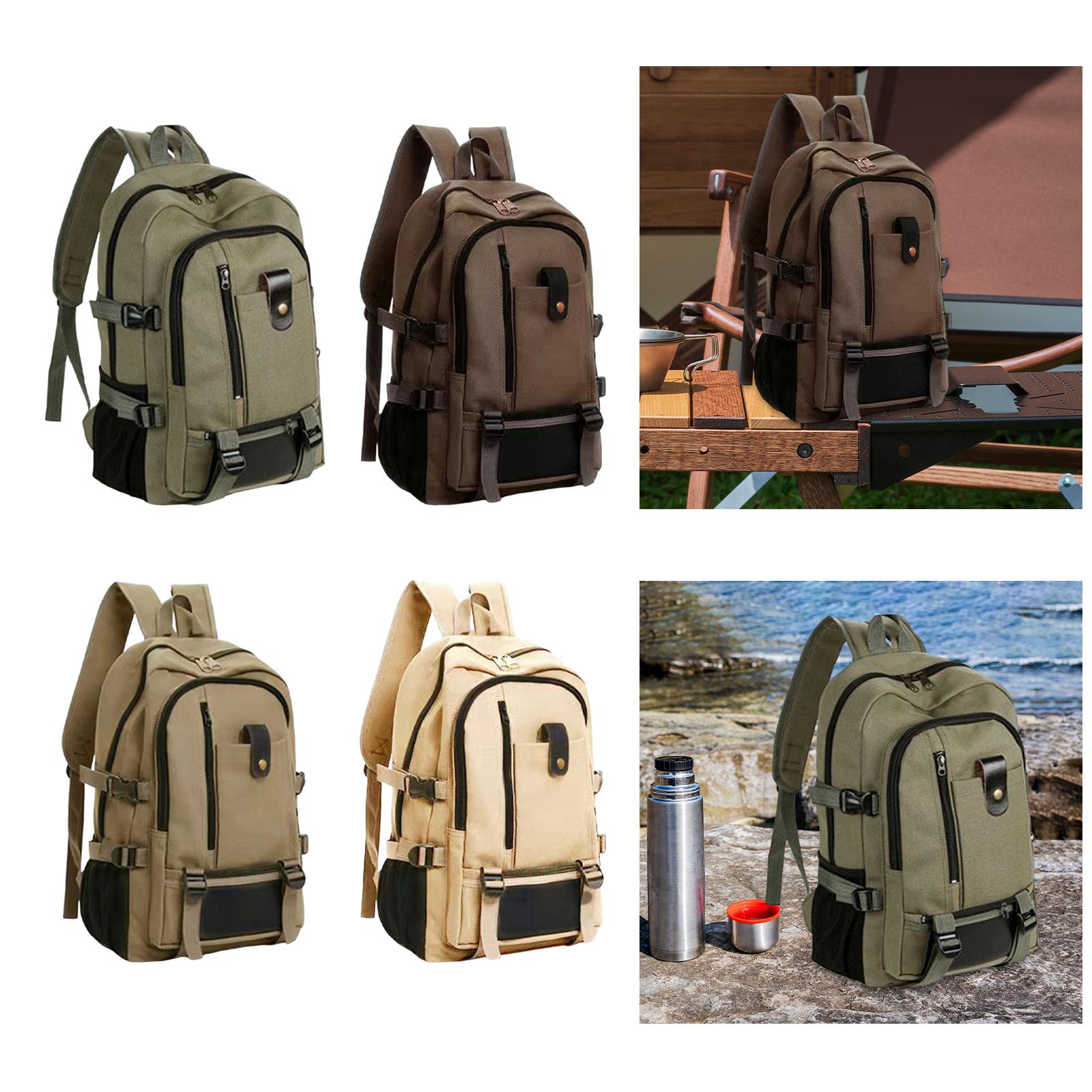 Large Canvas Travel Backpack L - Canvas Backpack Casual review and price